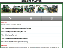 Tablet Screenshot of m.bennett-tractorparts.com